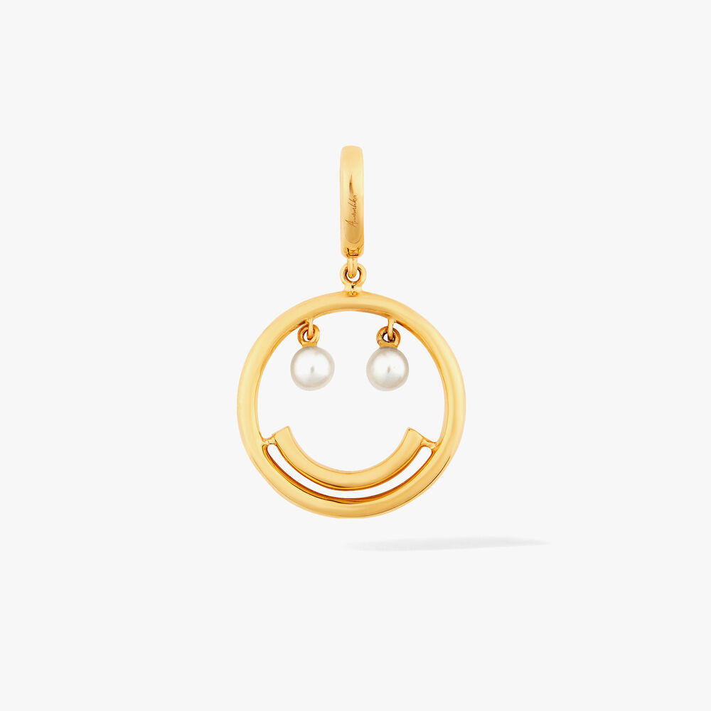 Mythology 18ct Gold Smiley Face Charm | Annoushka jewelley